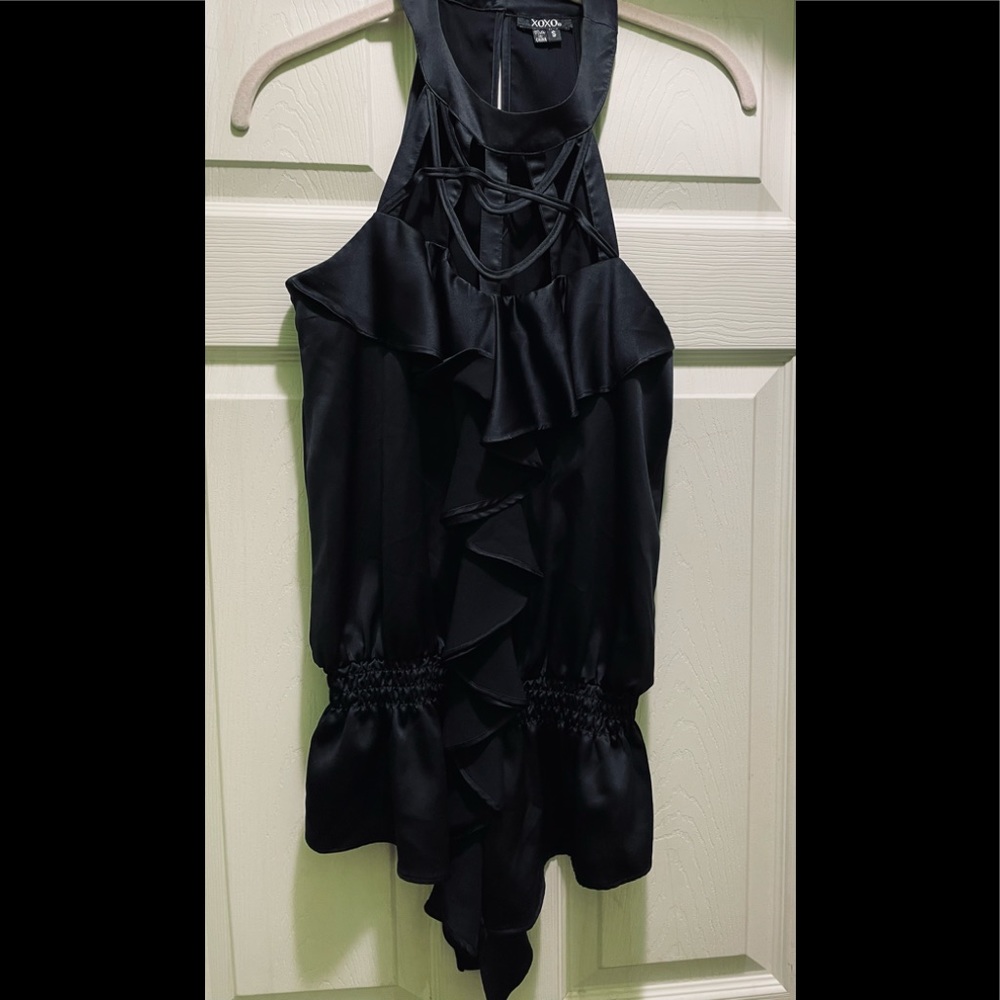 Basic black dressy blouse